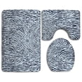 thumbnail image 1 of PUDMAD Monochrome 3 Piece Bathroom Rugs Set Bath Rug Contour Mat and Toilet Lid Cover, 1 of 2