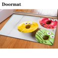thumbnail image 1 of PUDMAD Monsters Donuts Halloween 3 Piece Bathroom Rugs Set Bath Rug Contour Mat and Toilet Lid Cover, 1 of 2