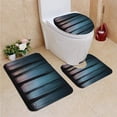 thumbnail image 1 of PUDMAD Monsters in Forest 3 Piece Bathroom Rugs Set Bath Rug Contour Mat and Toilet Lid Cover, 1 of 2