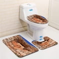thumbnail image 1 of PUDMAD Montezuma Castle 3 Piece Bathroom Rugs Set Bath Rug Contour Mat and Toilet Lid Cover, 1 of 2