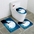 thumbnail image 1 of PUDMAD Moon Boy 3 Piece Bathroom Rugs Set Bath Rug Contour Mat and Toilet Lid Cover, 1 of 2