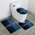 thumbnail image 1 of PUDMAD Moonlight 3 Piece Bathroom Rugs Set Bath Rug Contour Mat and Toilet Lid Cover, 1 of 2