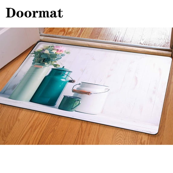 PUDMAD Morning Kitchen Still Life 3 Piece Bathroom Rugs Set Bath Rug Contour Mat and Toilet Lid Cover