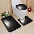 thumbnail image 1 of PUDMAD Morning Sky 3 Piece Bathroom Rugs Set Bath Rug Contour Mat and Toilet Lid Cover, 1 of 2
