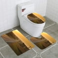 thumbnail image 1 of PUDMAD Morning Sunrise Over Rural Farm Country Road 3 Piece Bathroom Rugs Set Bath Rug Contour Mat and Toilet Lid Cover, 1 of 2