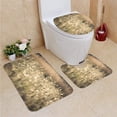 thumbnail image 1 of PUDMAD Morning in Field 3 Piece Bathroom Rugs Set Bath Rug Contour Mat and Toilet Lid Cover, 1 of 2
