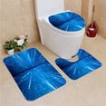 thumbnail image 1 of PUDMAD Motion in 3 Piece Bathroom Rugs Set Bath Rug Contour Mat and Toilet Lid Cover, 1 of 2