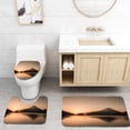 thumbnail image 1 of PUDMAD Mount Fuji 3 Piece Bathroom Rugs Set Bath Rug Contour Mat and Toilet Lid Cover, 1 of 2