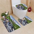 thumbnail image 1 of PUDMAD Mount Rainier Summer 3 Piece Bathroom Rugs Set Bath Rug Contour Mat and Toilet Lid Cover, 1 of 2