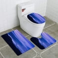 thumbnail image 1 of PUDMAD Mountain Fuji and Lake Suwa in Early Morning 3 Piece Bathroom Rugs Set Bath Rug Contour Mat and Toilet Lid Cover, 1 of 2