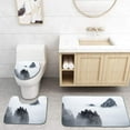 thumbnail image 1 of PUDMAD Mountain Huangshan Scenery 3 Piece Bathroom Rugs Set Bath Rug Contour Mat and Toilet Lid Cover, 1 of 2