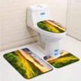 thumbnail image 1 of PUDMAD Mountain Landscape 3 Piece Bathroom Rugs Set Bath Rug Contour Mat and Toilet Lid Cover, 1 of 2