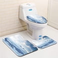 thumbnail image 1 of PUDMAD Mountain Landscape 3 Piece Bathroom Rugs Set Bath Rug Contour Mat and Toilet Lid Cover, 1 of 2