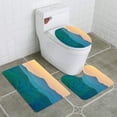 thumbnail image 1 of PUDMAD Mountain Silhoutte 3 Piece Bathroom Rugs Set Bath Rug Contour Mat and Toilet Lid Cover, 1 of 2