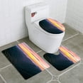 thumbnail image 1 of PUDMAD Mountain Sunrise 3 Piece Bathroom Rugs Set Bath Rug Contour Mat and Toilet Lid Cover, 1 of 2