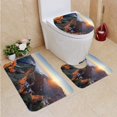 thumbnail image 1 of PUDMAD Mountain Sunset Panorama Landscape in Tatras Rysy Slovakia 3 Piece Bathroom Rugs Set Bath Rug Contour Mat and Toilet Lid Cover, 1 of 2