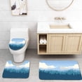 thumbnail image 1 of PUDMAD Mountain and Forrest Landscape in a Daylight 3 Piece Bathroom Rugs Set Bath Rug Contour Mat and Toilet Lid Cover, 1 of 2