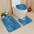 thumbnail image 1 of PUDMAD Multiple Sea Lions Swiming in Open Ocean 3 Piece Bathroom Rugs Set Bath Rug Contour Mat and Toilet Lid Cover, 1 of 2
