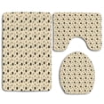 thumbnail image 1 of PUDMAD Music Retro Records Headphones Microphones Casette Tapes Melody in Sixties Graphic Art 3 Piece Bathroom Rugs Set Bath Rug Contour Mat and Toilet Lid Cover, 1 of 2