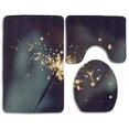 thumbnail image 1 of PUDMAD My Bright is Too Slight 3 Piece Bathroom Rugs Set Bath Rug Contour Mat and Toilet Lid Cover, 1 of 2