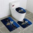 thumbnail image 1 of PUDMAD Nation Capitol in Washington DC at Night 3 Piece Bathroom Rugs Set Bath Rug Contour Mat and Toilet Lid Cover, 1 of 2