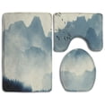 thumbnail image 1 of PUDMAD Nature Culture Best 3 Piece Bathroom Rugs Set Bath Rug Contour Mat and Toilet Lid Cover, 1 of 2