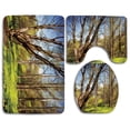 thumbnail image 1 of PUDMAD Nature Spring Forest Flower Field Trees Dreamy Eco in Sunny Open Sky 3 Piece Bathroom Rugs Set Bath Rug Contour Mat and Toilet Lid Cover, 1 of 2