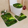 thumbnail image 1 of PUDMAD Nepal Jungle 3 Piece Bathroom Rugs Set Bath Rug Contour Mat and Toilet Lid Cover, 1 of 2