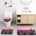 thumbnail image 1 of PUDMAD New York City Midtown Empire Building at Sunset 3 Piece Bathroom Rugs Set Bath Rug Contour Mat and Toilet Lid Cover, 1 of 2