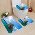 thumbnail image 1 of PUDMAD Ngai Island View Sky sea 3 Piece Bathroom Rugs Set Bath Rug Contour Mat and Toilet Lid Cover, 1 of 2