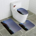 thumbnail image 1 of PUDMAD Night Scene Milky Way 3 Piece Bathroom Rugs Set Bath Rug Contour Mat and Toilet Lid Cover, 1 of 2
