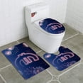 thumbnail image 1 of PUDMAD Night Sky Fireworks Shaped as a Euro Symbol Series 3 Piece Bathroom Rugs Set Bath Rug Contour Mat and Toilet Lid Cover, 1 of 2