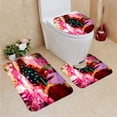 thumbnail image 1 of PUDMAD Nudibranch 3 Piece Bathroom Rugs Set Bath Rug Contour Mat and Toilet Lid Cover, 1 of 2