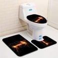 thumbnail image 1 of PUDMAD Number from Sparkler on 3 Piece Bathroom Rugs Set Bath Rug Contour Mat and Toilet Lid Cover, 1 of 2