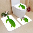 thumbnail image 1 of PUDMAD Ocean Turtle Icon 3 Piece Bathroom Rugs Set Bath Rug Contour Mat and Toilet Lid Cover, 1 of 2