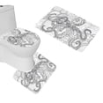 thumbnail image 1 of PUDMAD Octopus 3 Piece Bathroom Rugs Set Bath Rug Contour Mat and Toilet Lid Cover, 1 of 2