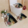 thumbnail image 1 of PUDMAD Octopus Mating 3 Piece Bathroom Rugs Set Bath Rug Contour Mat and Toilet Lid Cover, 1 of 2