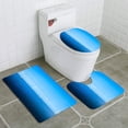 thumbnail image 1 of PUDMAD Offshore Wind Turbine in a Wind Farm Under Construction Off England Coast 3 Piece Bathroom Rugs Set Bath Rug Contour Mat and Toilet Lid Cover, 1 of 2