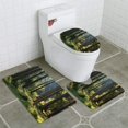 thumbnail image 1 of PUDMAD Old coniferous Stand Bialowieza Forest in Summer Morning 3 Piece Bathroom Rugs Set Bath Rug Contour Mat and Toilet Lid Cover, 1 of 2