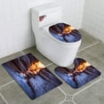 thumbnail image 1 of PUDMAD Painted Canyon in Mecca Hills Wilderness 3 Piece Bathroom Rugs Set Bath Rug Contour Mat and Toilet Lid Cover, 1 of 2