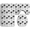 thumbnail image 1 of PUDMAD Palm Tree 3 Piece Bathroom Rugs Set Bath Rug Contour Mat and Toilet Lid Cover, 1 of 2