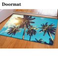 thumbnail image 1 of PUDMAD Palm Trees1 3 Piece Bathroom Rugs Set Bath Rug Contour Mat and Toilet Lid Cover, 1 of 2