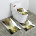 thumbnail image 1 of PUDMAD Pang ung Reflection Pine Tree in a Lake 3 Piece Bathroom Rugs Set Bath Rug Contour Mat and Toilet Lid Cover, 1 of 2