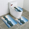 thumbnail image 1 of PUDMAD Panoramic View Kamenitsa Peak and Tevno Lake Pirin Mountain 3 Piece Bathroom Rugs Set Bath Rug Contour Mat and Toilet Lid Cover, 1 of 2