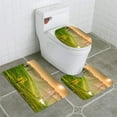 thumbnail image 1 of PUDMAD Panoramic View Sunrise and Mist on Mountain View at North Thailand 3 Piece Bathroom Rugs Set Bath Rug Contour Mat and Toilet Lid Cover, 1 of 2