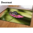 thumbnail image 1 of PUDMAD Paper Kite Butterfly a Wild Flower 3 Piece Bathroom Rugs Set Bath Rug Contour Mat and Toilet Lid Cover, 1 of 2