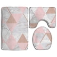 thumbnail image 1 of PUDMAD Parent 3 Piece Bathroom Rugs Set Bath Rug Contour Mat and Toilet Lid Cover, 1 of 2