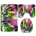 thumbnail image 1 of PUDMAD Parent 3 Piece Bathroom Rugs Set Bath Rug Contour Mat and Toilet Lid Cover, 1 of 2