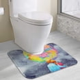 thumbnail image 1 of PUDMAD Parent 3 Piece Bathroom Rugs Set Bath Rug Contour Mat and Toilet Lid Cover, 1 of 2