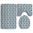 thumbnail image 1 of PUDMAD Parent 3 Piece Bathroom Rugs Set Bath Rug Contour Mat and Toilet Lid Cover, 1 of 2
